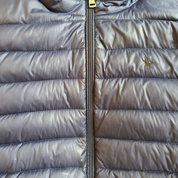 Ralph Lauren Dark Blue Hooded Puffer Jacket - Picture 2 of 7
